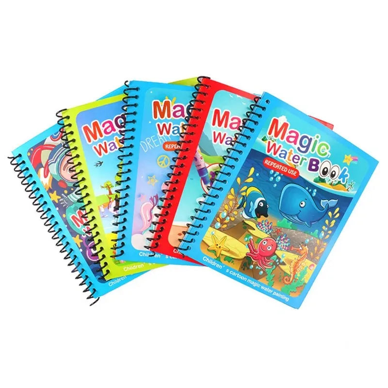 Kids Magic Water Drawing Book – Reusable Coloring and Painting Toy Gift for Boys and Girls