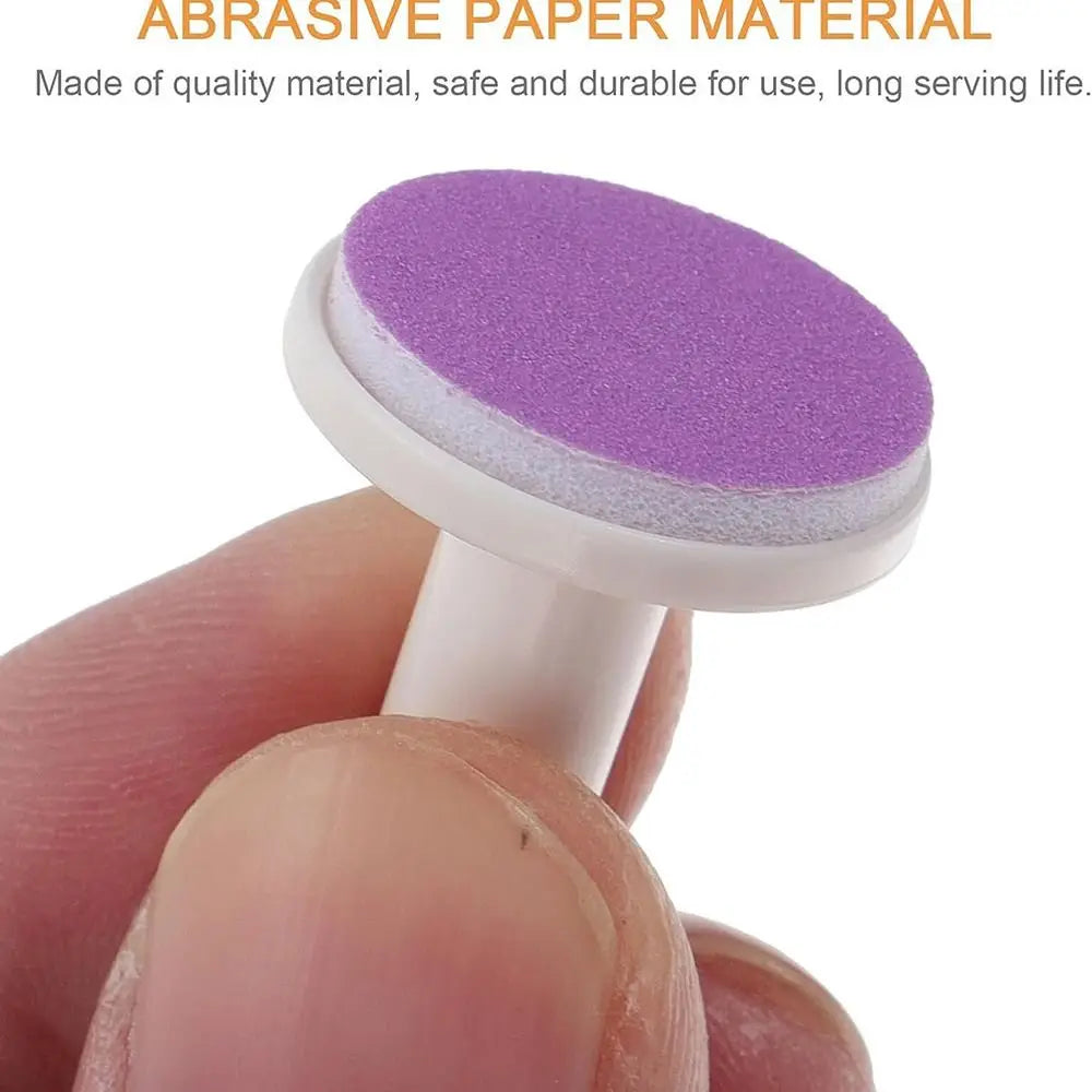 20Pcs Nail Baby File Pads Trimmer Replacement Grinding Head Pad Electric Clippers Heads Disc Sandpaper Infant Newborn Polish Toe