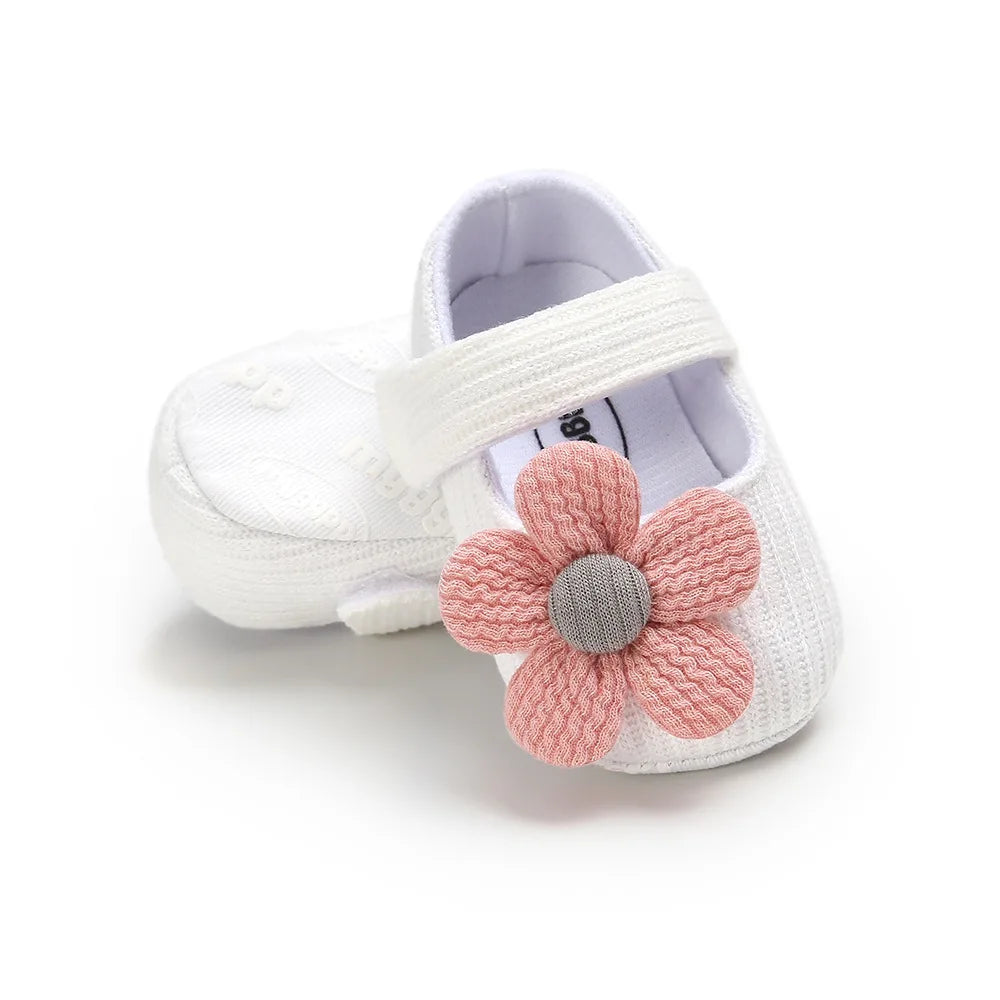0-18M Baby Girls Cotton Shoes Retro Spring Autumn Toddlers Prewalkers Soft Bottom First Walkers