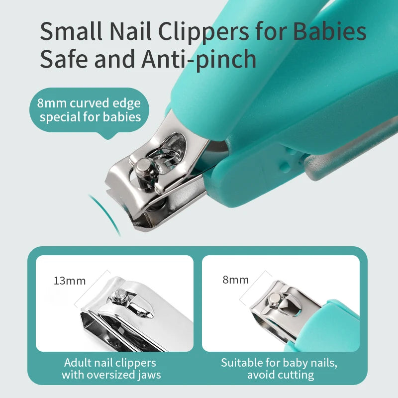 Infant Baby Nail Cutting Clippers, Children Kids Magnifier Glass Finger Nail Cutter