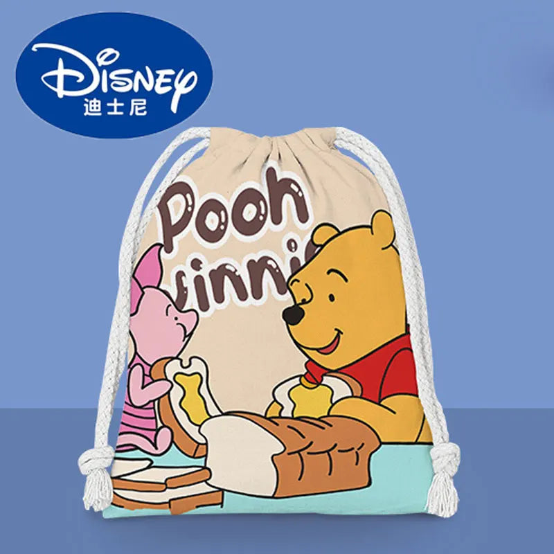Anime Winnie the Pooh Backpack – Cartoon Pooh, Eeyore & Tigger Drawstring Bag, Student Nonwoven Storage Bag, Kid Shower Supplies & Gift - Kidzy Market