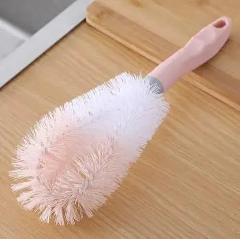 Large Baby Bottle Brush with Thick Handle for 360-Degree Decontamination; Cleaning Brush Features Hanging Hole and Long Handle