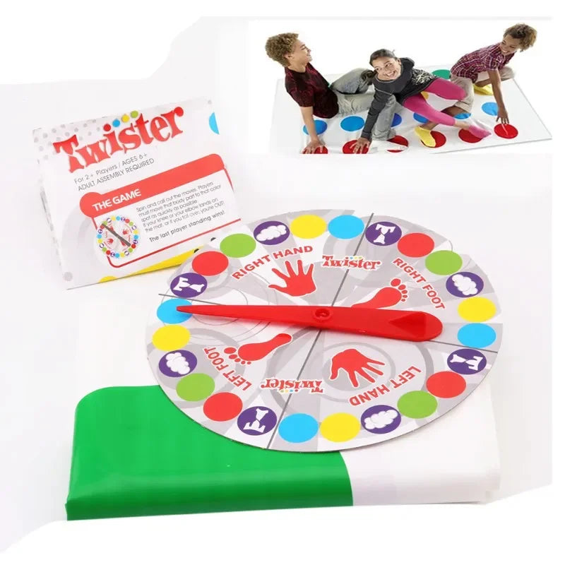 Twist Game - Funny Kid & Family Body Twist Move Mat - Party Fun Board Game - Family Game