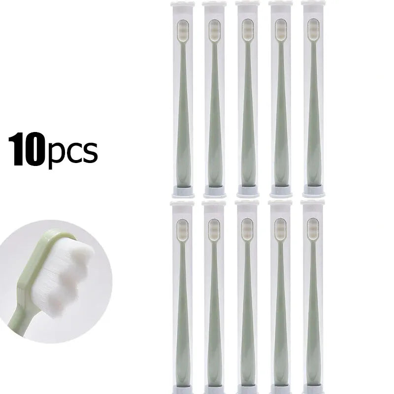 Ultra-fine Soft Toothbrush Million Nano Bristle Adult Teeth Deep Cleaning Portable Travel Dental Oral Care Brush