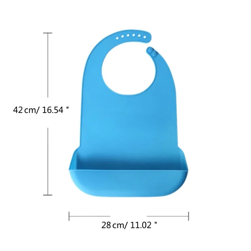 Waterproof Anti-Oil Silicone Bib for Adults – Elderly Mealtime Cloth Protector - Kidzy Market