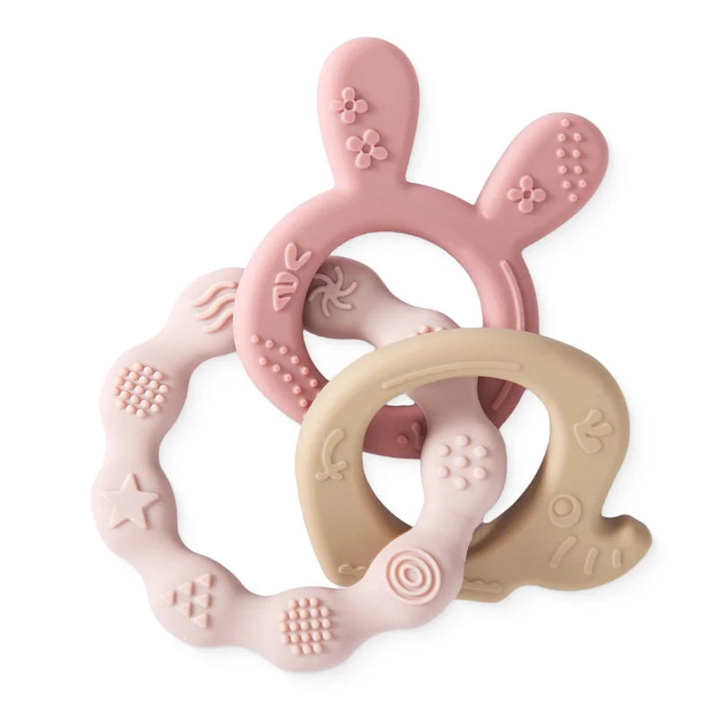 1PC Baby Silicone Training Toothbrush BPA Free Animal Koala Teether Chew Toy Teething Ring Infant Baby Accessory