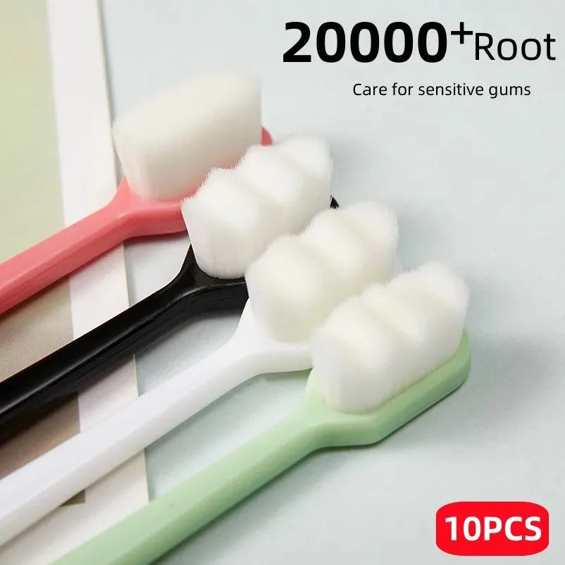 Ultra-fine Soft Toothbrush Million Nano Bristle Adult Teeth Deep Cleaning Portable Travel Dental Oral Care Brush