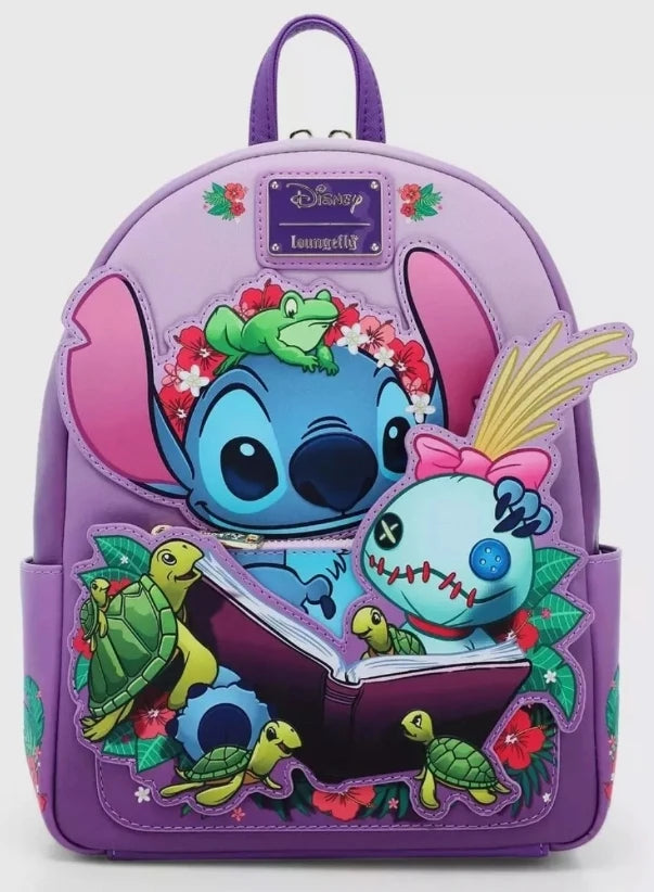 Disney Stitch Plush Mini Backpack – Cute Anime Shoulder Bag for Girls and Kids