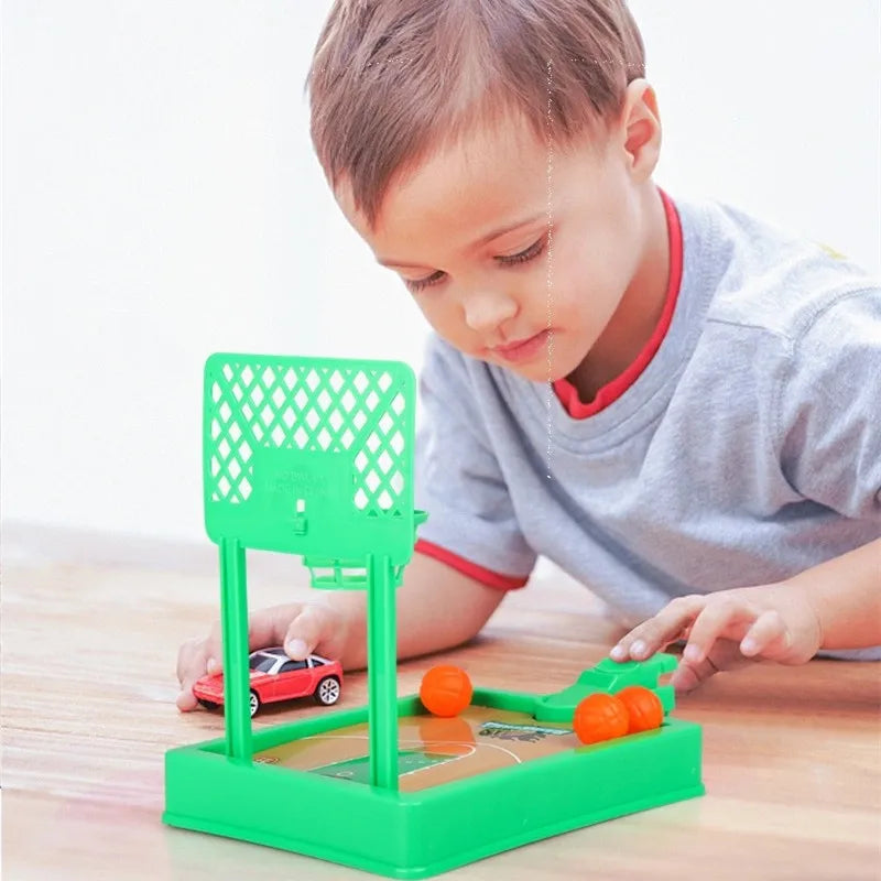 Mini Desktop Basketball Hoop – Finger Shooting Machine, Interactive 2-Player Party Game for Kids