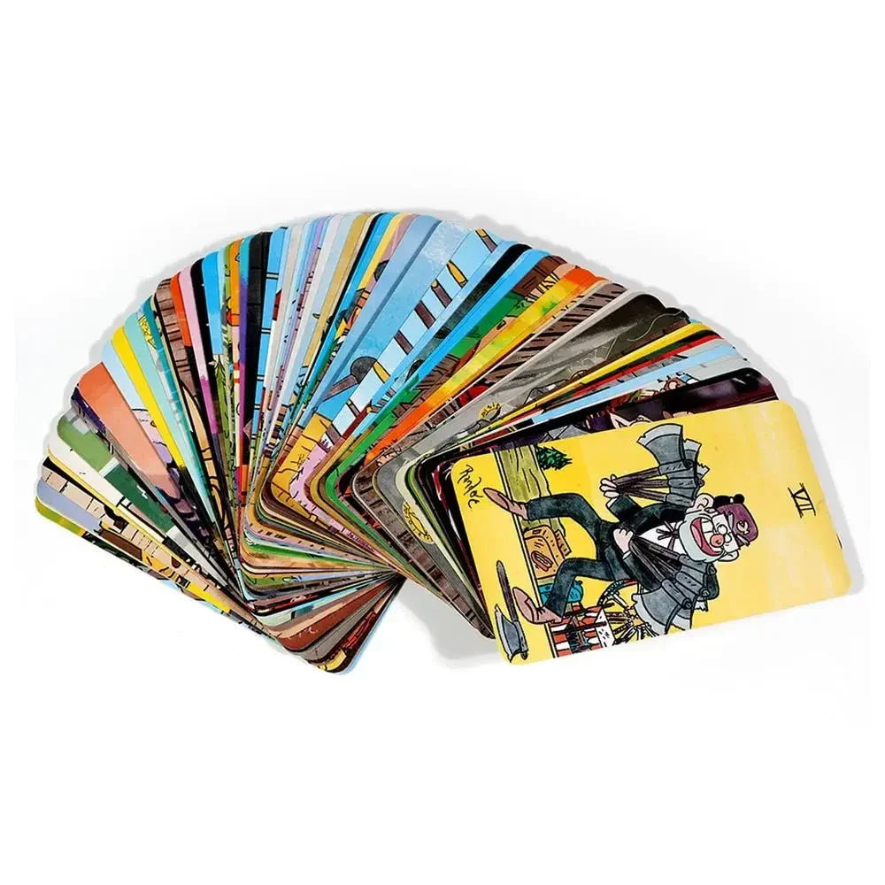 Mystery Tarot Cards Deck (78 Cards, Gravity Falls Inspired, English Version)