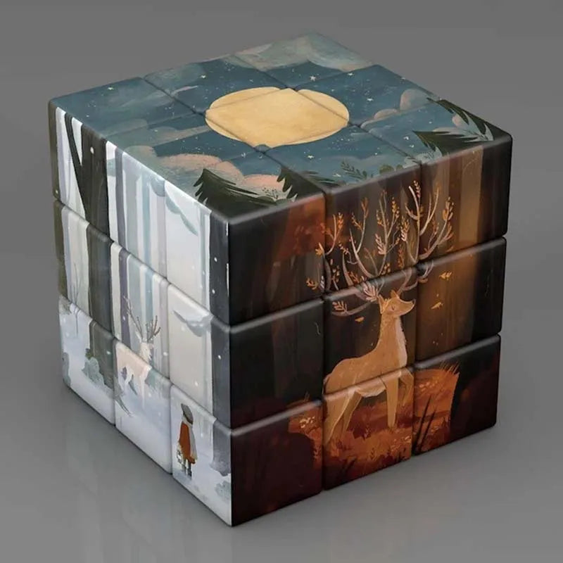 3x3x3 Magic Cube, Planets, Astronauts, Famous Paintings, Celebrity Art, Children's Puzzle Toy, Magic Cube Gift