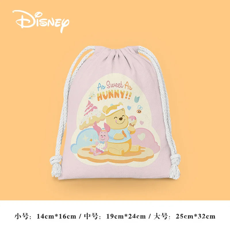Anime Winnie the Pooh Backpack – Cartoon Pooh, Eeyore & Tigger Drawstring Bag, Student Nonwoven Storage Bag, Kid Shower Supplies & Gift - Kidzy Market