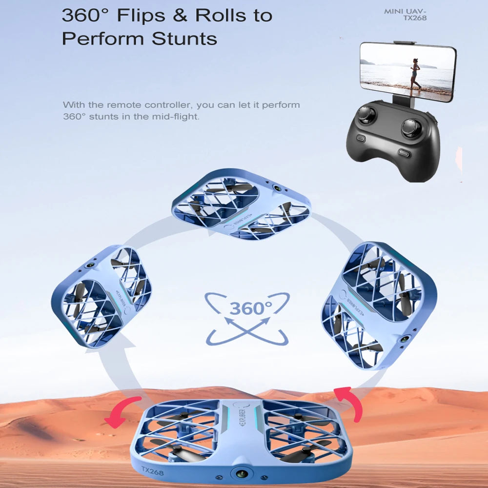JJRC H107 Mini Drone – 8K/4K Quadcopter with Real-Time Transmission Camera