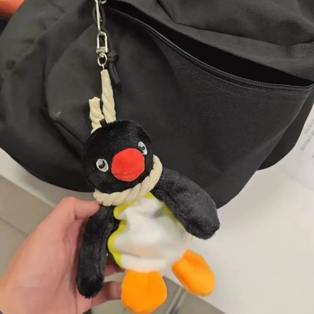 16cm Lovely Penguin Plush Keychain, Cute Doll Backpack Pendant for Girls and Women