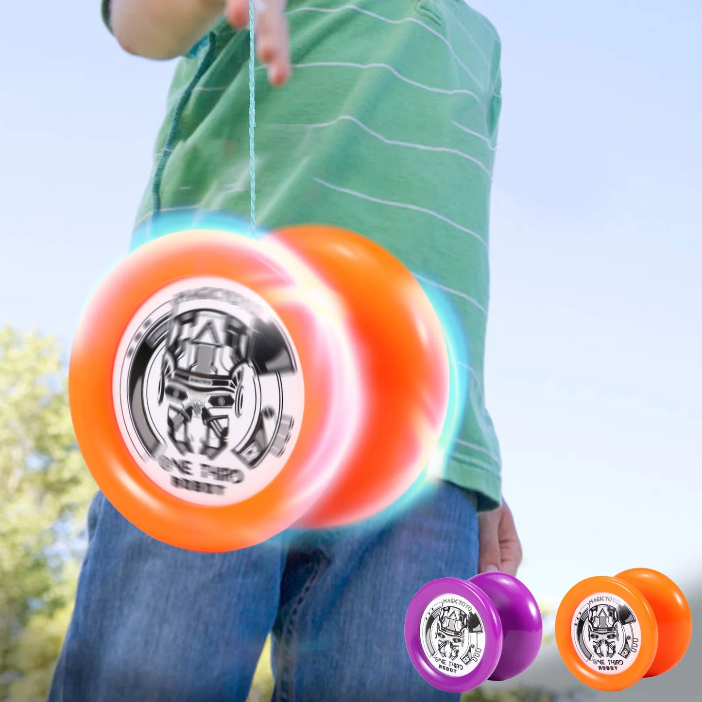 MAGICYOYO D2 Professional Yo-Yo - U Bearing Lightweight Yo-Yo for Amateurs, Beginners & Professional Players - Gift Toy for Kids & Boys