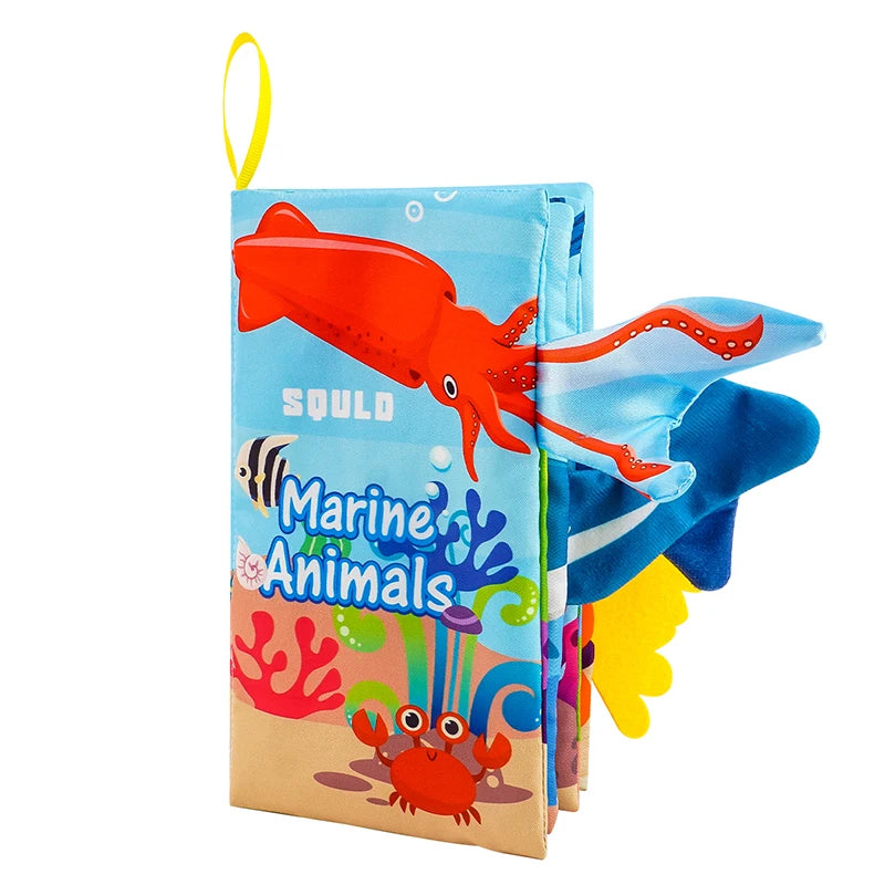 Baby Books Toys - 3PCS Touch and Feel Cloth Crinkle Soft Books for 0-6 Months, Toys for Infant Newborn (0-18 Months)