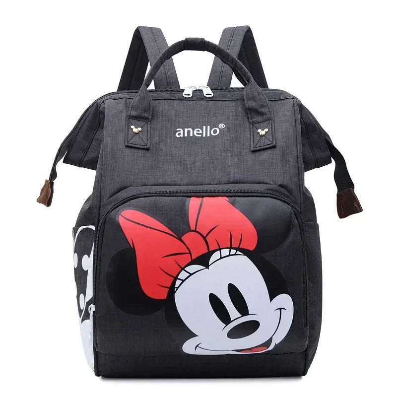 Disney Mickey Mouse Backpack – Cartoon Diaper Bag, Large Capacity Storage Bag for Mother & Baby, Schoolbag for Boys & Girls - Kidzy Market