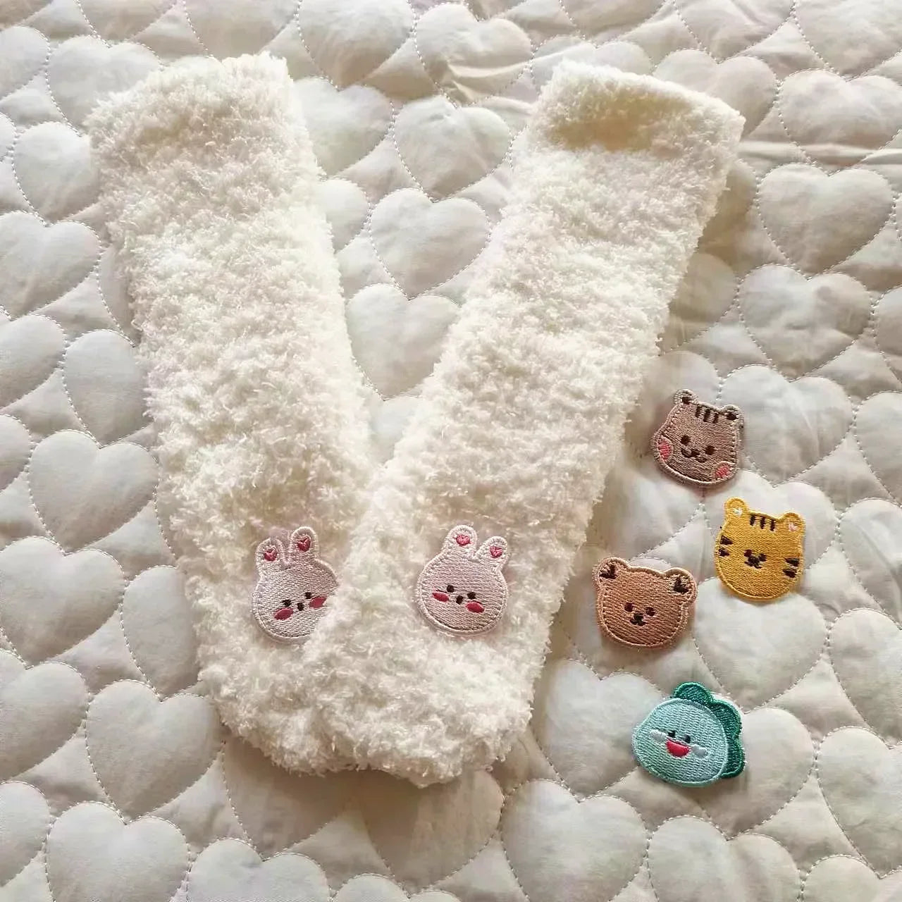 Winter Baby Socks – Thick Warm Plush Knee-High Socks with Anti-Slip Sole (Newborn & Toddler, Autumn/Winter)