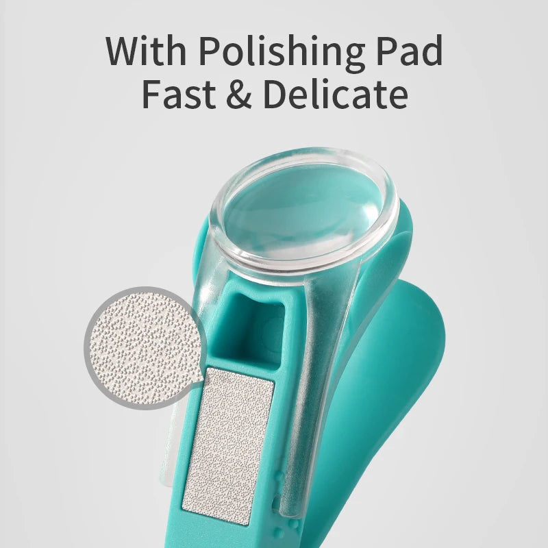 Infant Baby Nail Cutting Clippers, Children Kids Magnifier Glass Finger Nail Cutter