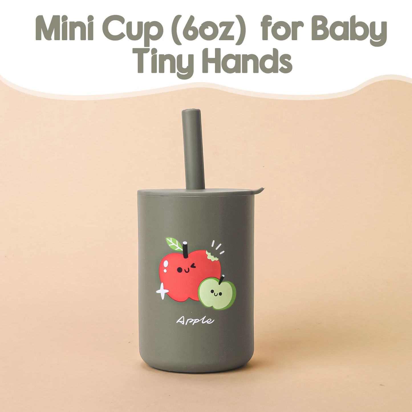 Baby Feeding Drinkware Straw Cup, Cartoon Learning Feeding Cup, Food Grade Silicone Toddler Water Bottle, BPA-Free Tableware
