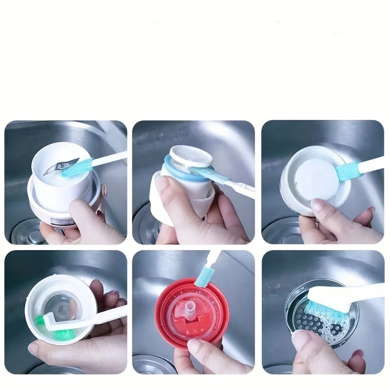3/8pcs Household Gap Cleaning Brush Set, Crevice Cleaning Tool for Window Groove, Track, Humidifier, Car, and Keyboard