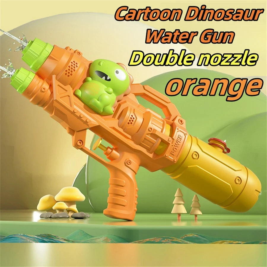 Dinosaurs, Ducks, Sharks Twin Sprinkler Water Gun Toys – Family Pool and Beach Fun