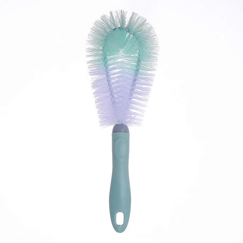 Large Baby Bottle Brush with Thick Handle for 360-Degree Decontamination; Cleaning Brush Features Hanging Hole and Long Handle