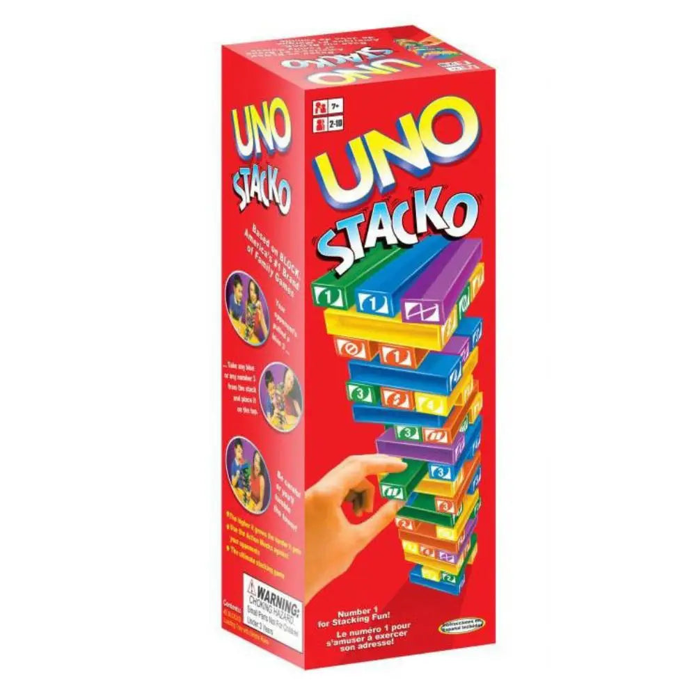 Stacko UNO Card Game (Family Entertainment, Early Education Puzzle, Birthday Gift)