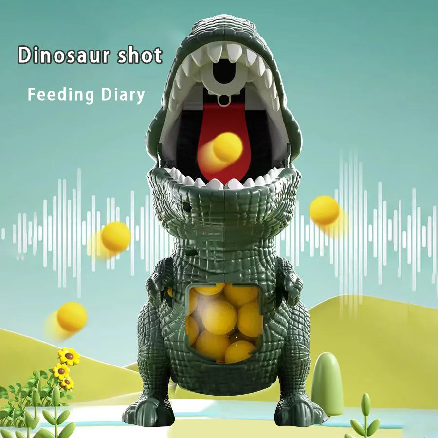 Dinosaur Shooting Toy – Tyrannosaurus Rex Soft Bullet Gun, Parent-Child Interactive Puzzle Toy for Kids