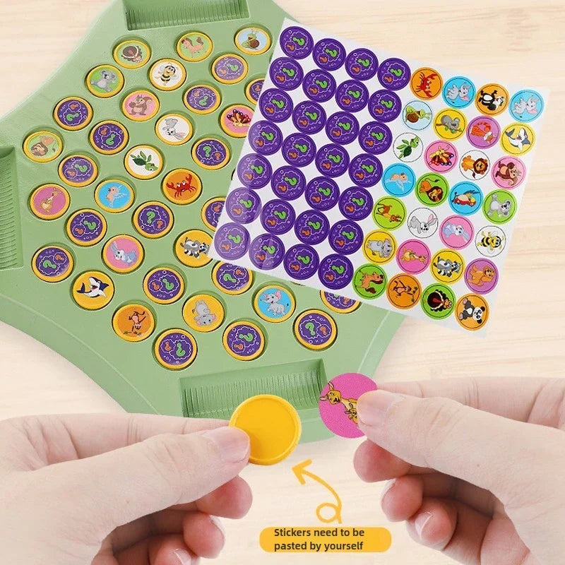 Fun Animals Flip Through Feather Chess - Pattern Xiaoxiao Music Gameplay, Interactive and Entertaining Game