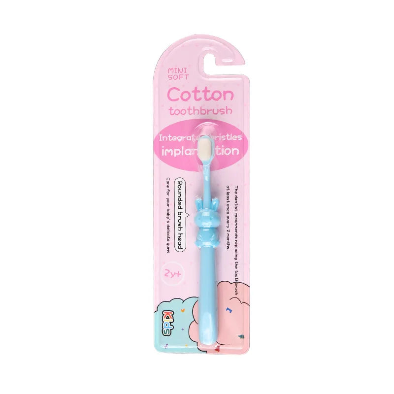 Children’s Toothbrush Oral Care Manual Toothbrush for Baby, Cartoon Rabbit Design, Oral Hygiene Gifts & Toys, 2 Styles
