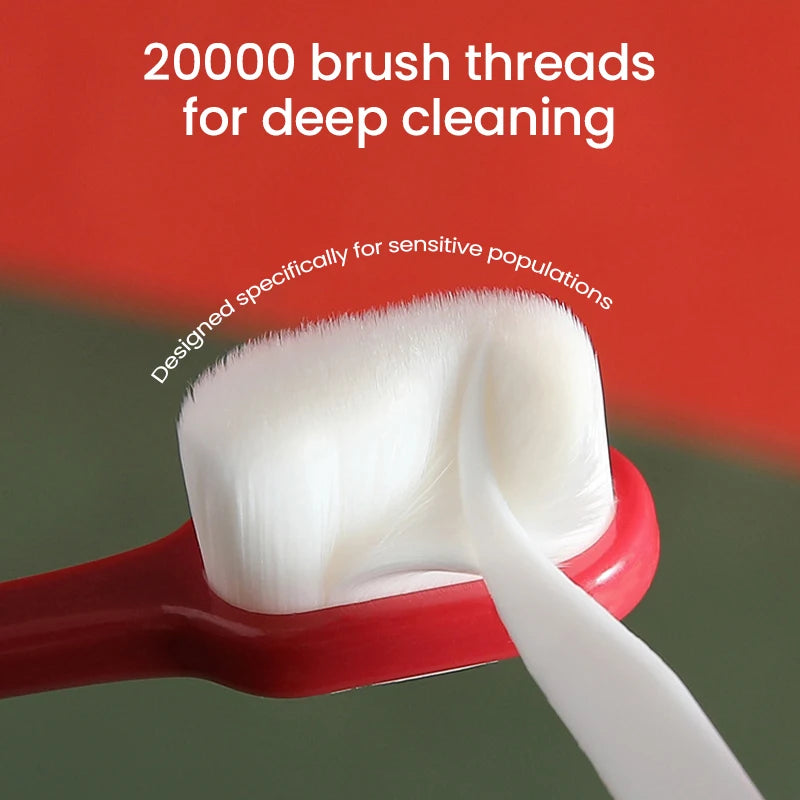 Japanese Million Hair Toothbrush, Soft Bristles, Super Fine, for Adults, Children, Pregnant Women, Moon Special