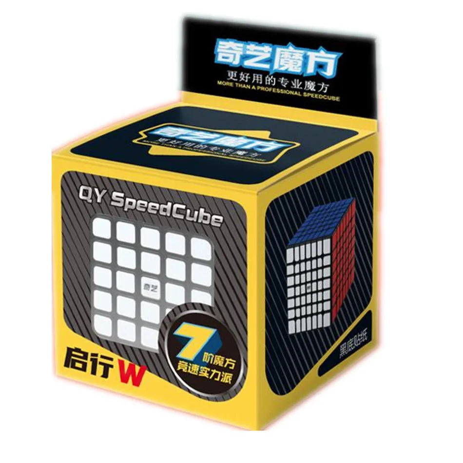 Qiyi Magic Cube 2x2, 3x3, 4x4, 5x5, 6x6, Black Stickers, Educational Puzzle Toy for Children & Kids, Cubo Magico Gift Toy