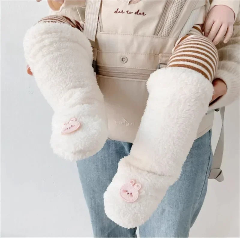 Winter Baby Socks – Thick Warm Plush Knee-High Socks with Anti-Slip Sole (Newborn & Toddler, Autumn/Winter)