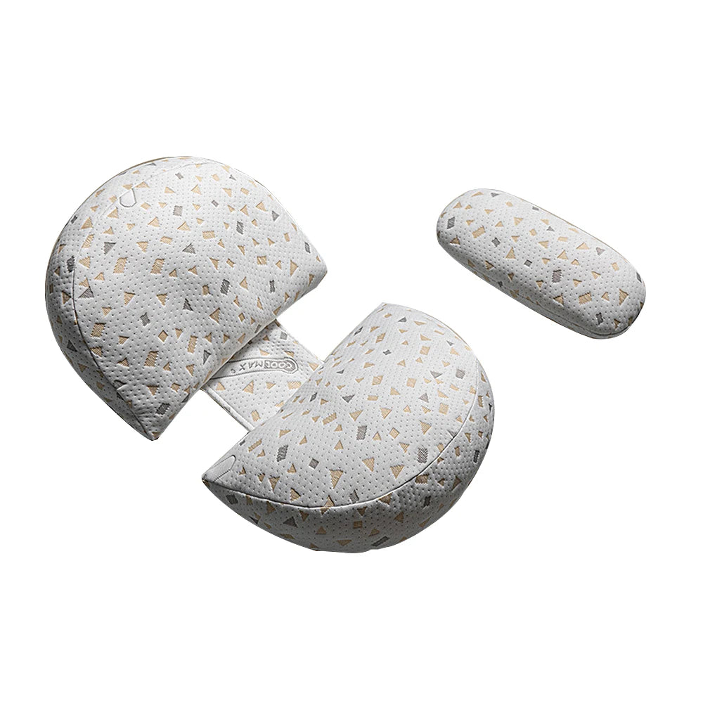 Pregnancy Pillow - U-Shaped Waist Maternity Body Pillow, Cotton Sleeping Bedding Cushion & Nursing Pillow for Pregnant Women