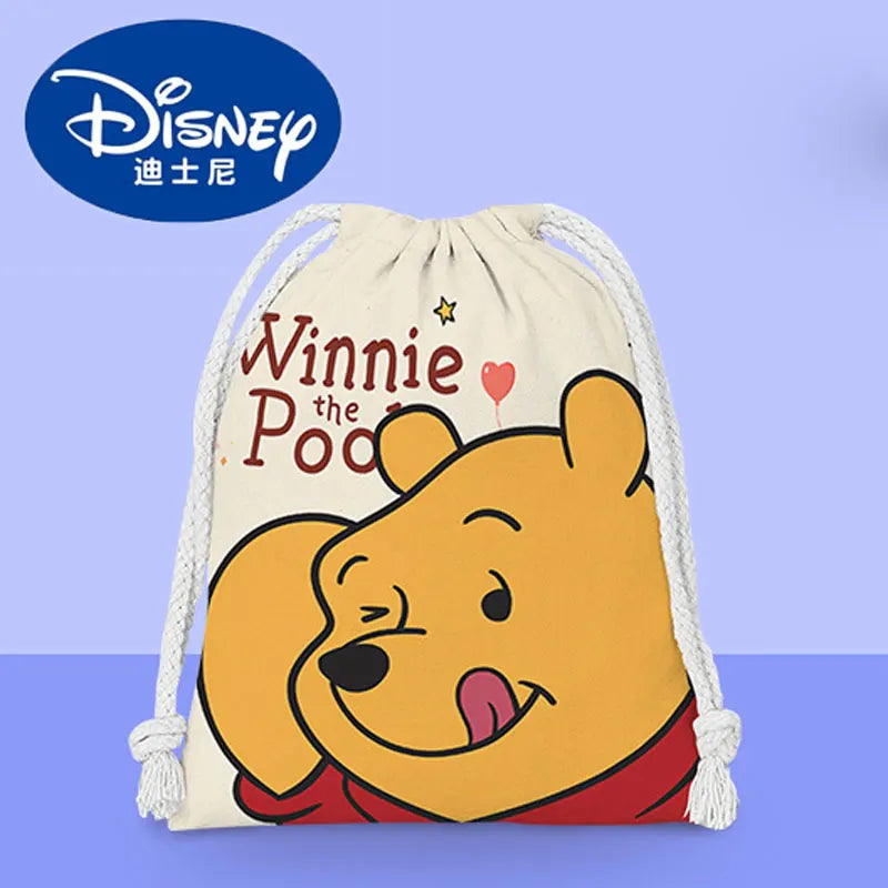 Anime Winnie the Pooh Backpack – Cartoon Pooh, Eeyore & Tigger Drawstring Bag, Student Nonwoven Storage Bag, Kid Shower Supplies & Gift - Kidzy Market