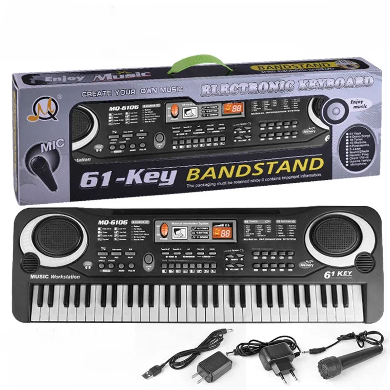 31/61 Keys Children Electronic Keyboard Piano with Microphone – Beginner Musical Instrument, Educational Organ, Perfect Gift for Kids