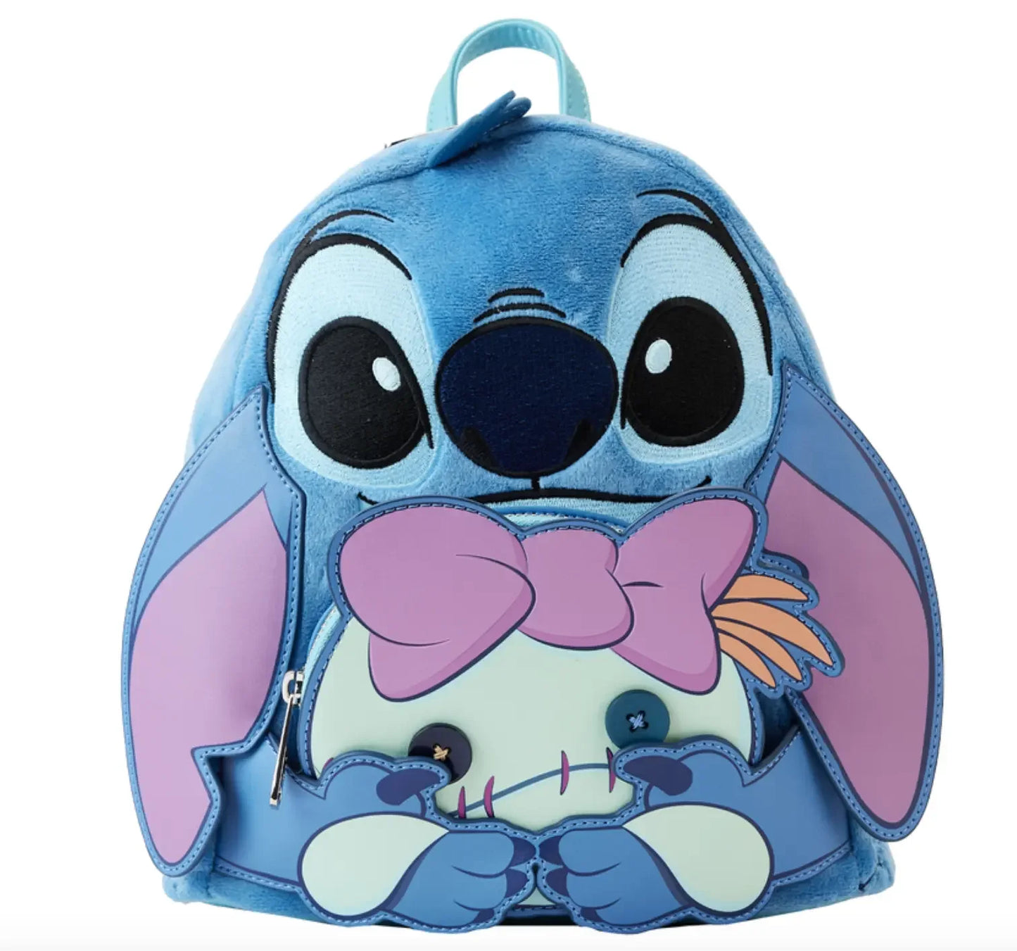Disney Stitch Plush Mini Backpack – Cute Anime Shoulder Bag for Girls and Kids