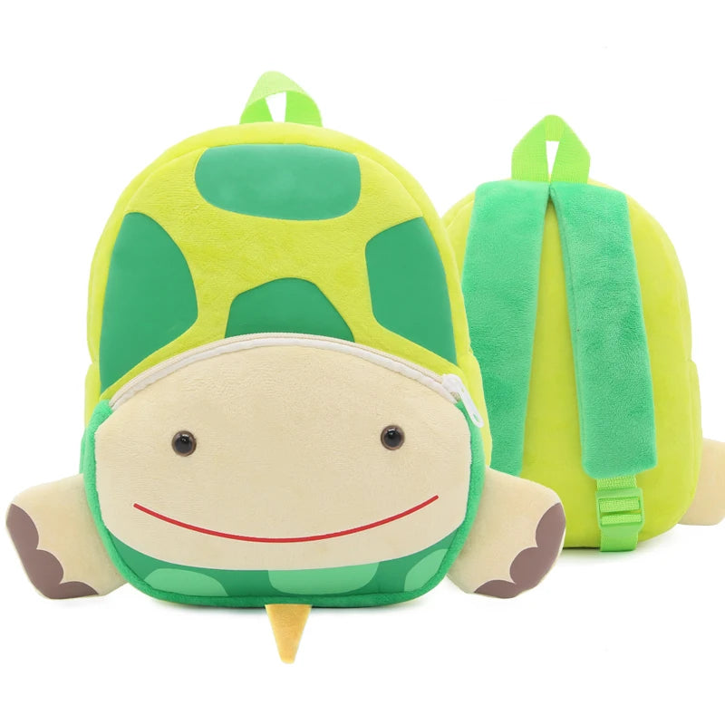 Cute Cartoon Animal School Bags – Plush Backpack for Kindergarten Kids, Boys & Girls - Kidzy Market