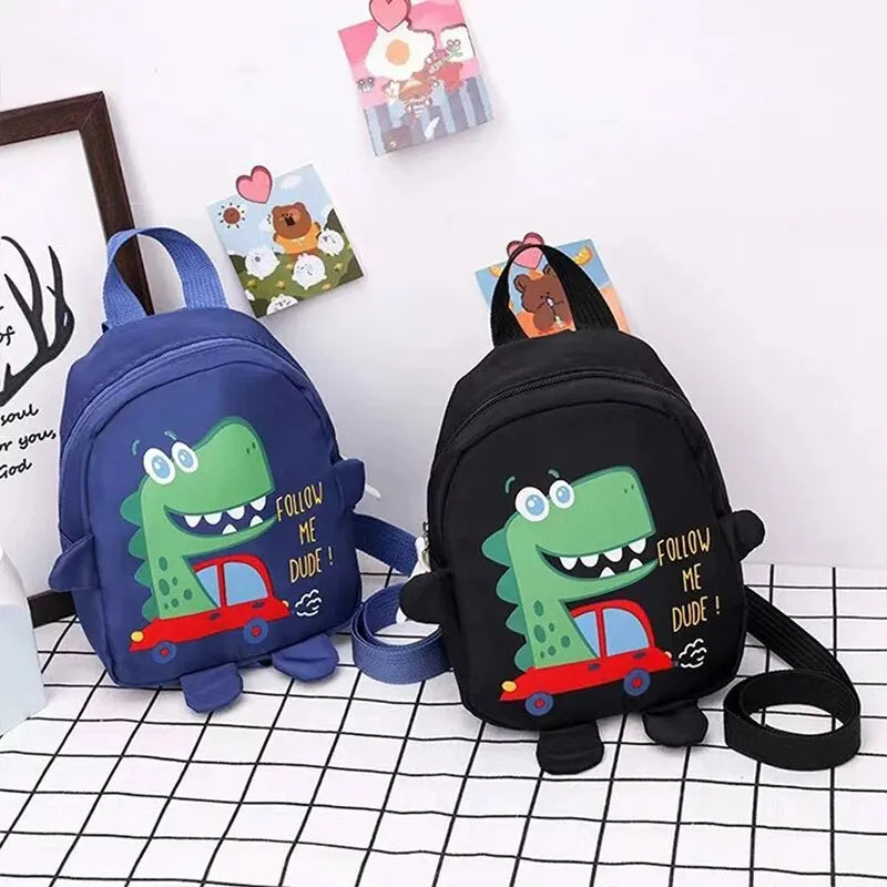 Children’s Cute Cartoon Dinosaur School Bag - Anti-Lost Toddler Backpack for Kindergarten - Kidzy Market