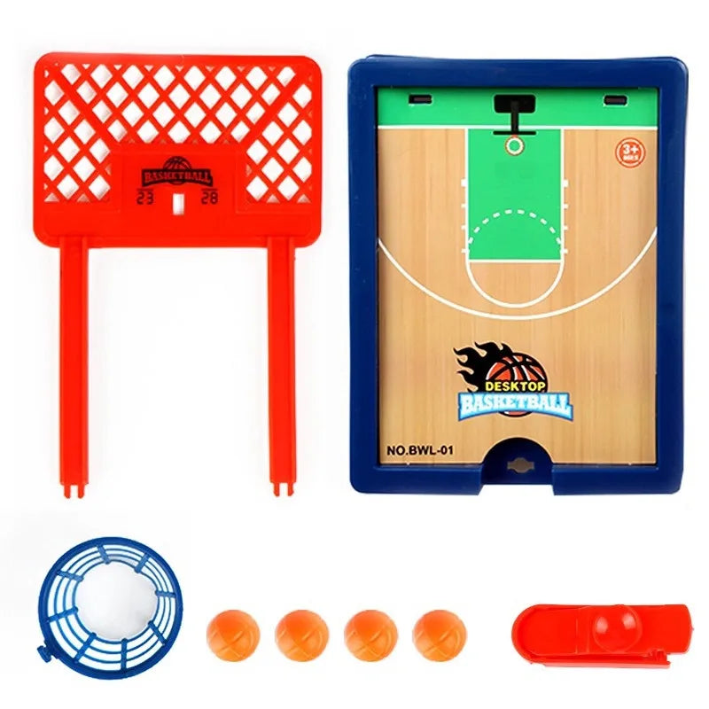 Mini Desktop Basketball Hoop – Finger Shooting Machine, Interactive 2-Player Party Game for Kids