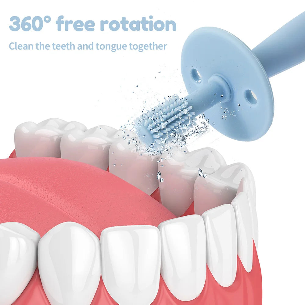 TYRY.HU 1PC Baby Toothbrush 360 Degree Child Toothbrush Teethers Silicone Kids Teeth Oral Care Cleaning
