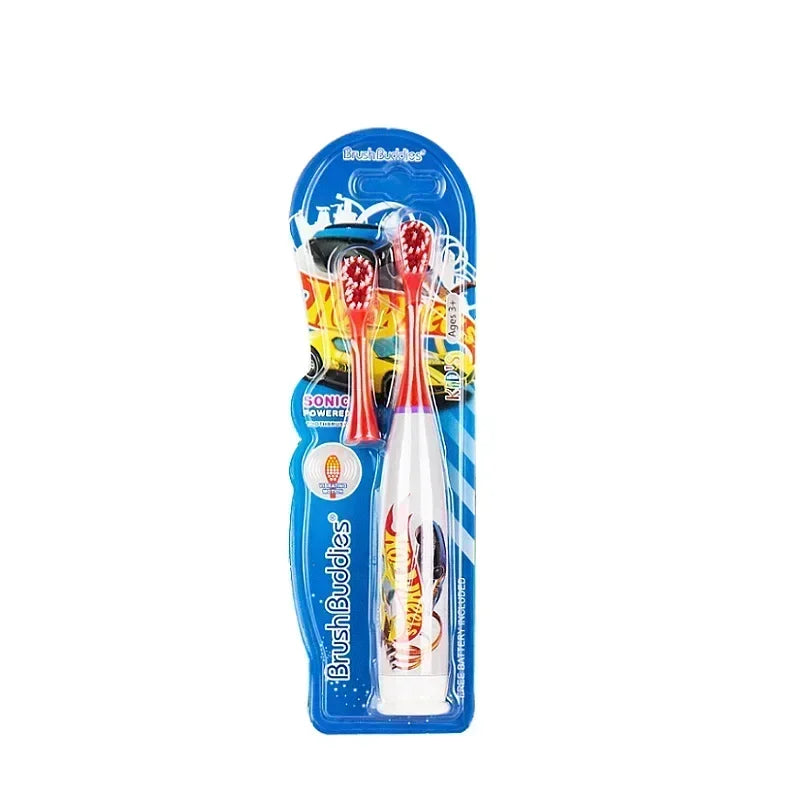 Children Sonic Electric Toothbrush, Cartoon Teeth Whitening, Soft Bristle, Waterproof, Automatic Oral Cleaning, Lazy Dental Care