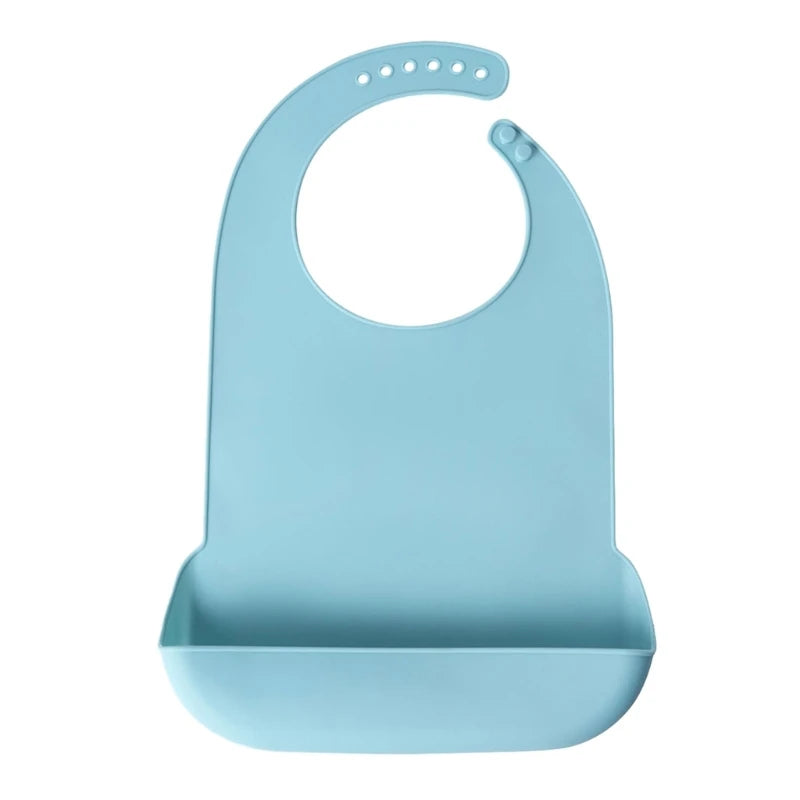 Waterproof Anti-Oil Silicone Bib for Adults – Elderly Mealtime Cloth Protector - Kidzy Market