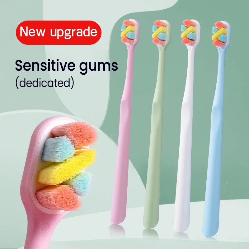 10,000 Bristles Toothbrush, Soft Bristles, Individually Packaged, Household Small Head, Ultra-fine Soft, For Pregnant Women, Adults, Couples