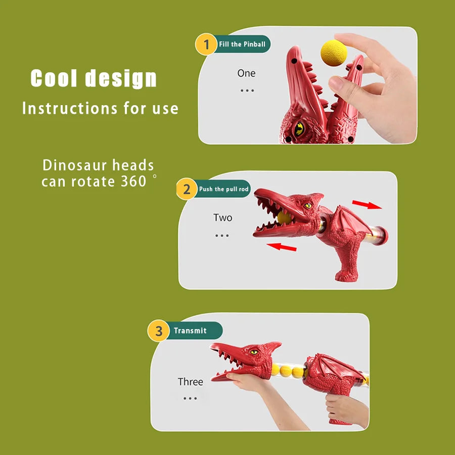 Dinosaur Shooting Toy – Tyrannosaurus Rex Soft Bullet Gun, Parent-Child Interactive Puzzle Toy for Kids
