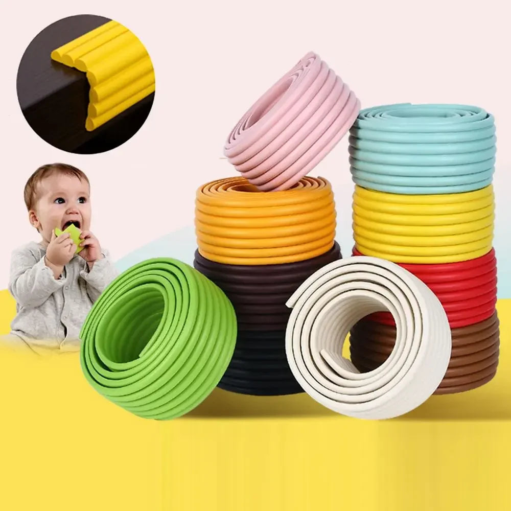 2M Children Safety Foam Protection Strip, Baby Table Desk Edge Guard, Corner Protector for Furniture