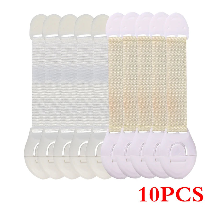 10Pcs/Lot Child Lock Protection of Children Locking Doors for Children's Safety Kids Safety Plastic Protection Safety Lock