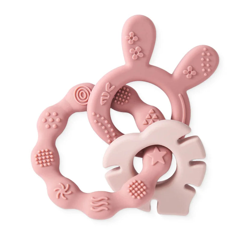 1PC Baby Silicone Training Toothbrush BPA Free Animal Koala Teether Chew Toy Teething Ring Infant Baby Accessory