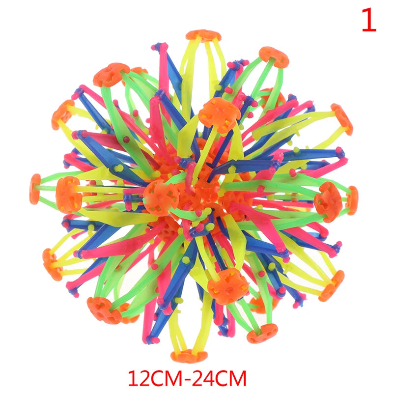Children’s Magic Telescopic Ball – Stretchable Flower Ball for Throwing & Kicking, Outdoor Parent-Child Interactive Toy